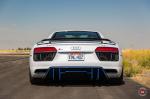 Audi R8 V10 on Blue Vossen Wheels (HC-1) 2017 года